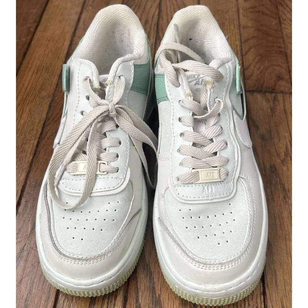 Nike Wmns AF1 Shadow Pistachio Frost Spruce Aqua Women Casual Shoes CW2655-001 - Picture 2 of 7